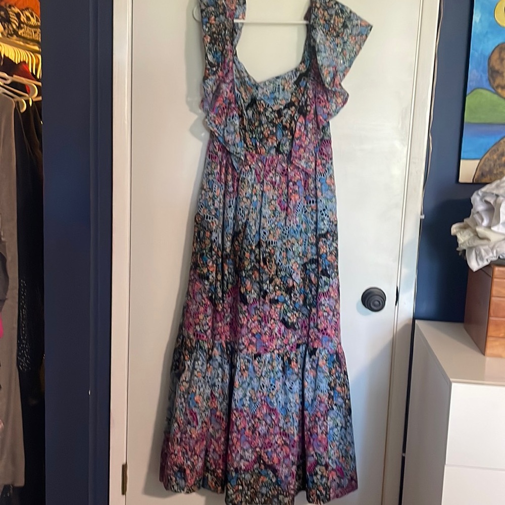 Anthropologie Embroidered Maxi Dress